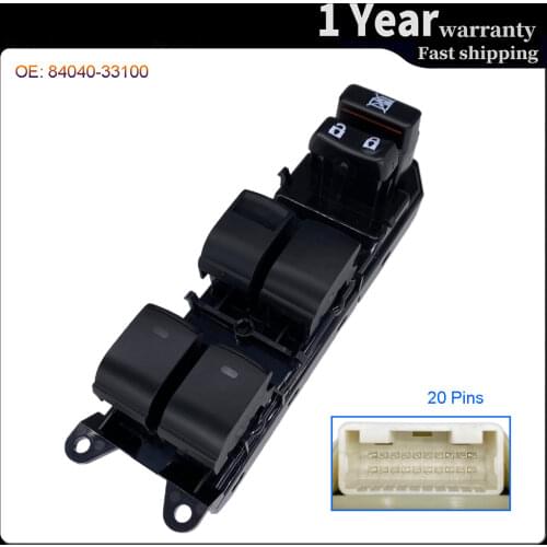 8404033100 Car accessories Power Window Master Switch Regulator Button for Toyota Camry Prius Land Cruiser Venza Lexus CT200h