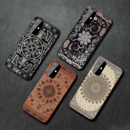 Persian carpet Floral pattern Phone Case For Samsung galaxy A S note 6 7 8 9 10 20 30 50 51 70 edge plus lite mobile bags