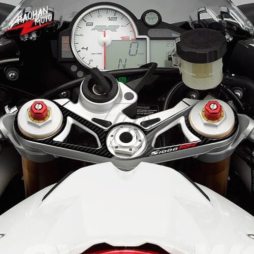 For BMW S1000RR 2010-2011 3D Carbon-look Upper Triple Yoke Defender