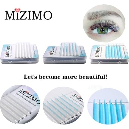 Dense, natural, elongated, soft false eyelashes MIZIMO tri-color