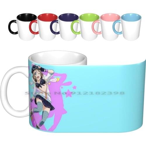 Snow Princess Ceramic Mugs Coffee Cups Milk Tea Mug You Watanabe Aquors Love Live You Idol Love Live Sunshine School Idol