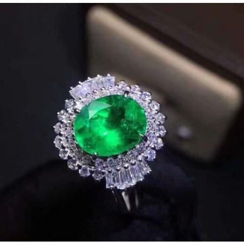 Boutique jewels 925 pure silver inlaid natural amethyst female ring support detection