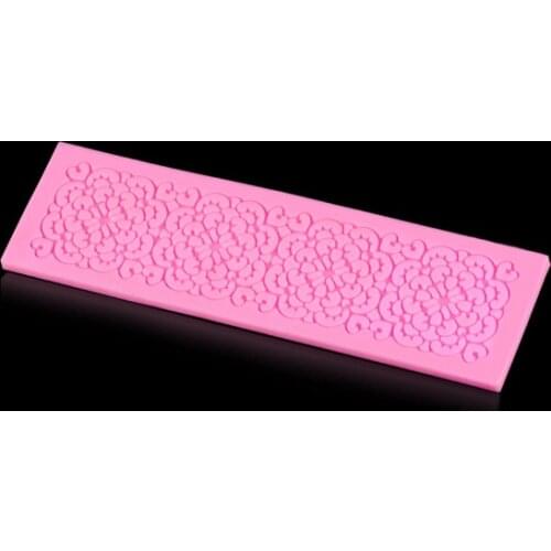 Beautiful Lacework Sharp 3D Silicone Cake Fondant Lace Mould Tools Cookware Cake Decorating Fondant D107