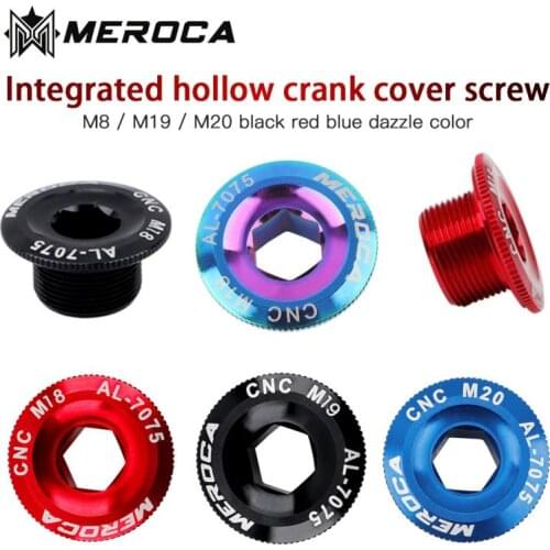 M18/M19/M20 Aluminum Alloy Bicycle Bottom Bracket CNC Crankset Nut Crank Cover Crankset Screws Crank Arm Fixing Bolt Crank Bolt
