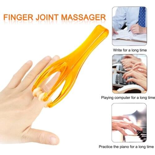 2 Rollers Finger Massage Relax Finger Hand Joints Massager Plastic Handle Blood Circulation Massage Tool Family Health Care