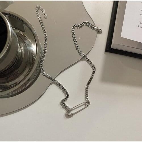 Miuoxion Wholesale Creativity Pin Necklace Personality Simple Fashion Jewelry For Women Feature Namour Charm Gift All Seasons