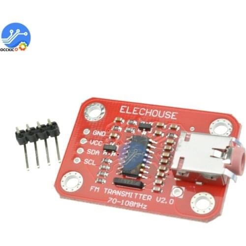 FM Transmitter Module V2.0 Digital FM Radio Module For Arduino Microphone Audio