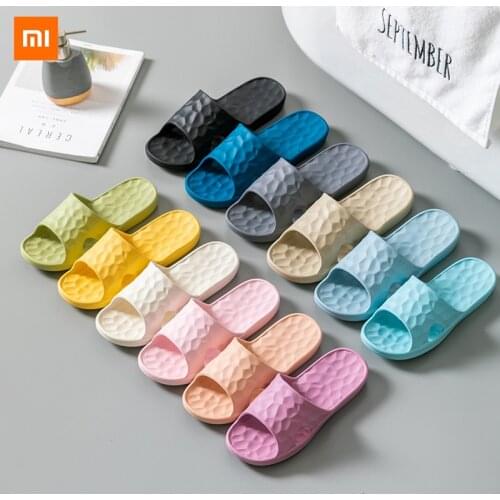 New 2021 Xiaomi Mijia Summer couple slippers EVA non-slip bathroom slippers water cube slippers 10 colors for you