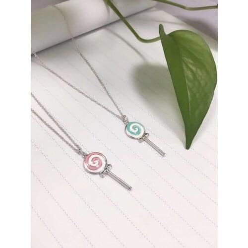 TIFFON Classic Lollipop Pendant Necklaces Original 1:1 S925 Sterling Silver LOGO Jewelry Lover Anniversary Birthday Holiday Gift