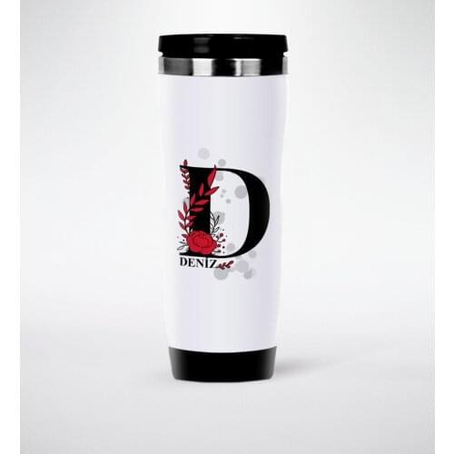 Personalized D Head Case and Is Steel Thermos Cup