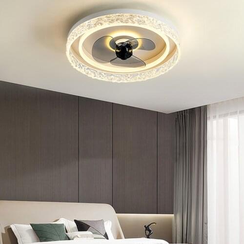 Modern nordic decorative led ceiling lamps chandelier fan bedroom ceiling fan with led light and control ceiling fans with light