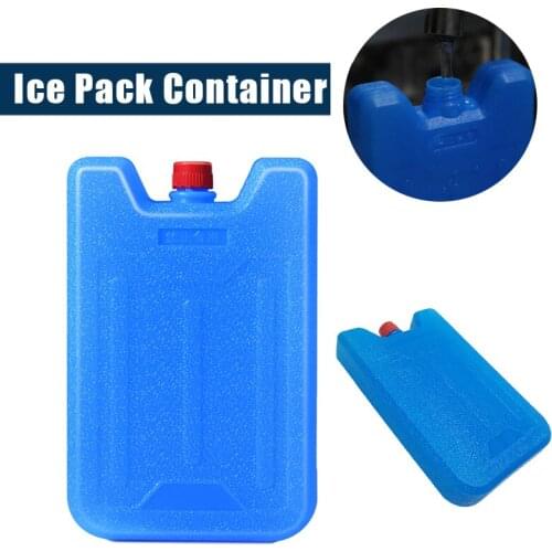 Practical Cooler Box Camping Stay Fresh Food Storage Reusable Portable Lunch Bag Fruit Travel Picnic Ice Blocks Blue Box