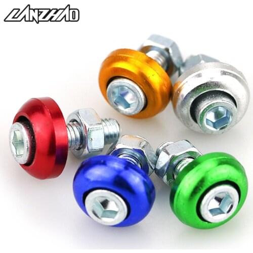 Aluminium Alloy 6mm License Plate Screw Bolt Motorcycle Body Mounting Accessories Nut For Motorcycles Marine Car ATV Dirt Bike