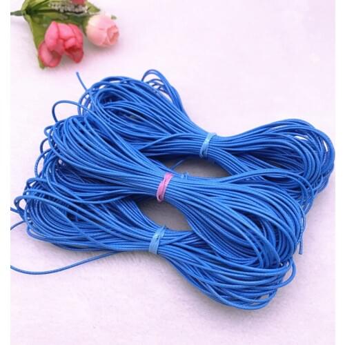 0.5-2.0mm Lake Blue Waxed Cord Waxed Thread Cord String Strap Necklace Rope Beads for Jewelry Making DIY Bracelet Accessories