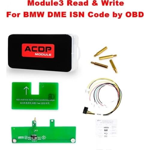 Yanhua Mini ACDP Module3 Read & Write for-BMW DME ISN Code by OBD Authorization with Adapters