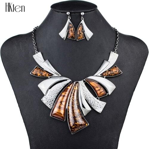 MS1504238 Fashion Jewelry Sets Gunmetal Plated Purple Necklace High Quality New Arrival Party Gifts