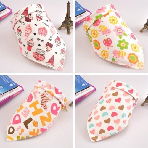 Sanlutoz 1Pc Baby Bibs For Girls Cute Cartoon Cotton Newborn Baby Bibs (Pattern Sent Randomly)