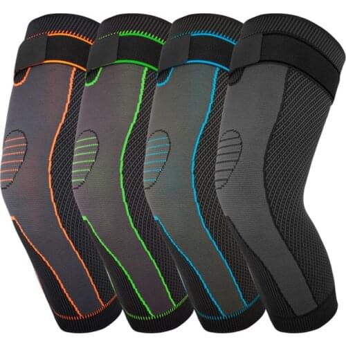 1PCS Warmth Sports Knee Brace Long Sleeve Cycling Running Gym Sports Knee Pad Non Slip Bandage Leg Support Leggings