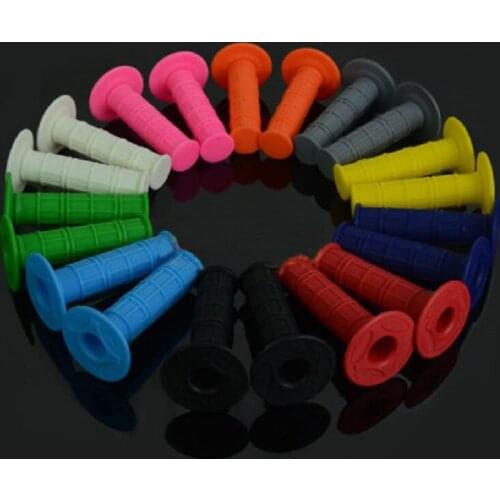 10 Colors Motorcycle Gel Rubber Handlebar Grips Pit Dirt Bike Motorbike