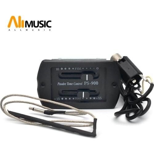 10PCS 2 Band Guitar EQ PS-900 Equalizer Passive Pickup Volume and Tone Control with Piezo Pickup for Acoustic Guitar