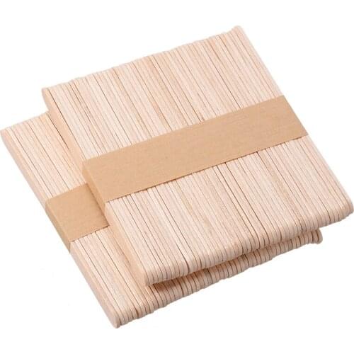 100x Disposable Waxing Spatula Wooden Body Hair Removal Stick Tongue Depressor For Tongue Depress Hair Removal Cream Depilatory