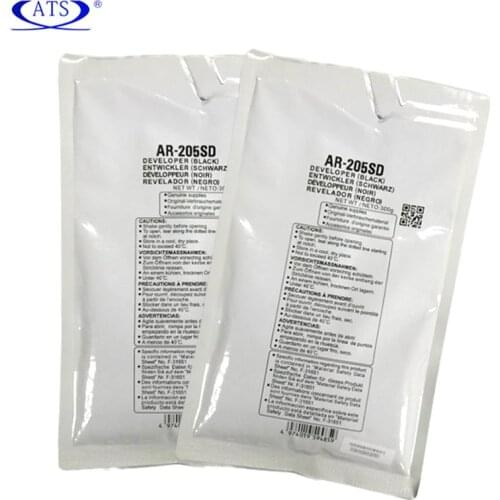 2PCS/LOT Copier black developer for Sharp AR 205 3818 3020 3821 compatible AR205SD AR3818 AR3020 AR3821 AR-205-SD 300G/bag