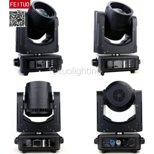 4pcs+fly case) 60W RGBW Quad Color Beam Spot Wash 3 in1 Stage Led Moving Head Spot Light for Stage