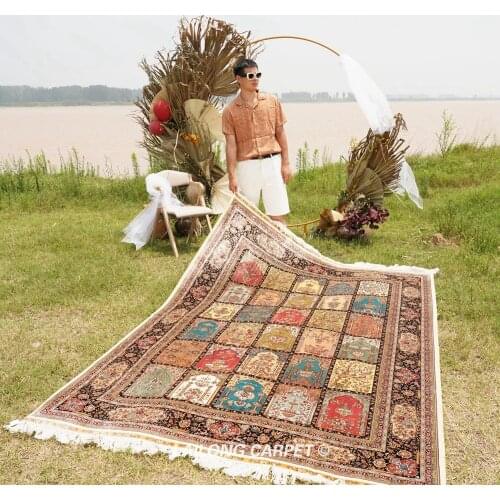 6'x9' Four Season Home Carpet Hand Woven Oriental Silk Rug (QZT27A)