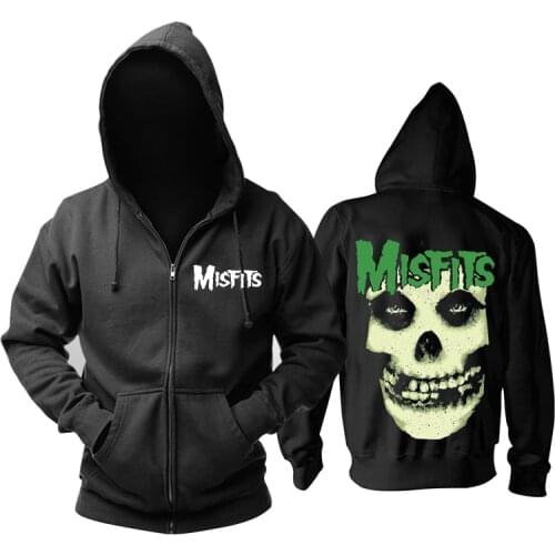 9 designs 3D Skull Bone Sudadera Misfits Rock hoodies Winter Zipper jacket brand clothing punk heavy metal print Sweatshirt