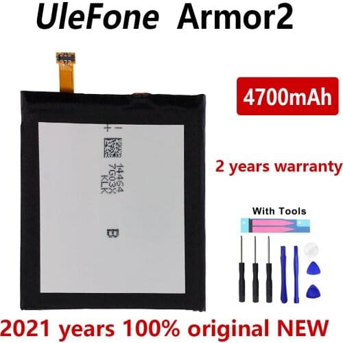 New 100% Original 4700mAh Phone battery For Ulefone Armor 2 Mobile Phone Batteries Bateria With Gift Tools