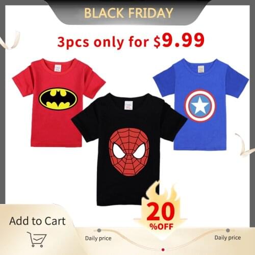 Kids Clothes Boys Short Sleeve Pure Cotton T-shirt Cotton T-shirts Boy Kid Boys and Girls Tops Shirts Childrens T-shirt