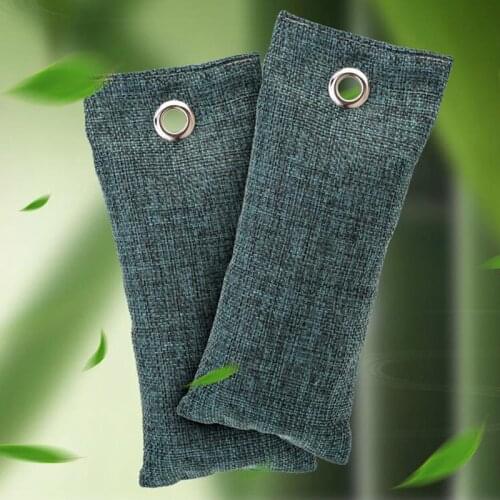 1 Pair (2Pcs) Bamboo Charcoal Shoe Deodorant Bag Smelly Removing Activated Carbon Closets Deodorize Closets Desiccant Absorber