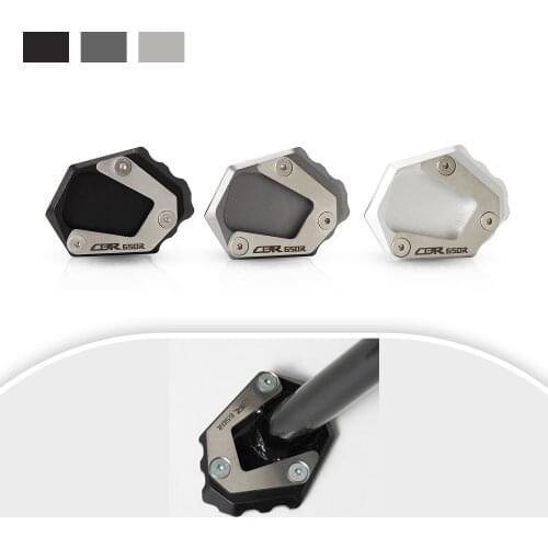 For HONDA CBR650R 2019 2020 2021 Motorcycle Foot Side Stand Pad Plate Kickstand Enlarger Support Extension