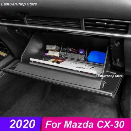 For Mazda CX30 CX-30 2020 2021 Car Co-pilot Glove Box Partition Interior Compartment Multifunctional Storage Box Accessories
