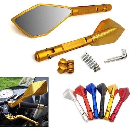 For Suzuki GSR 750 600 GSX S750 R 750 600 SFV SV 650 B-KING Universal Motorcycle Rearview Mirror CNC Aluminum View Side Mirrors