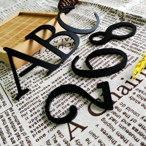 Custom Made Acrylic Alphabet Letter Number Logo Laser Machine Cut Any Font Color Design Low Price Door Plates House Number