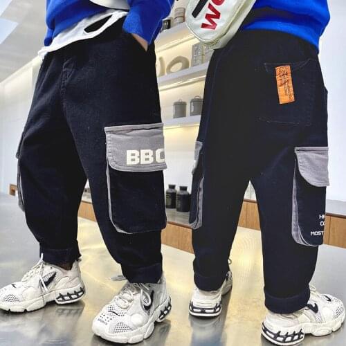 Cool Simple Spring Autumn Casual Pants Boys Kids Trousers Children Clothing Teenagers Sport In Stock High Quality