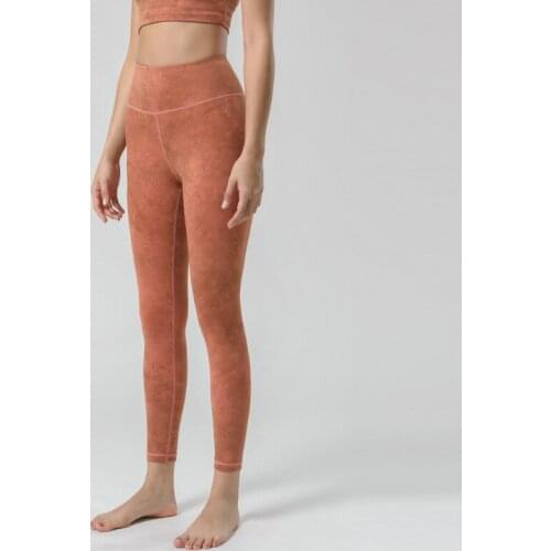 25" Naked Feel Printed Fitness Yoga Leggings Women High Waist Workout Gym Exercise Tights Leggings with Back Hidden Pocket