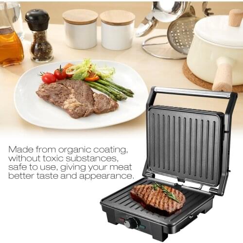 Grilling Machine Electric 2000W Searing Grill with Non‑stick Plate Removable Grilled Steak Machine Grill Maker for Steaks BBQ