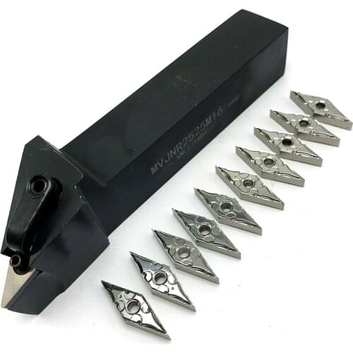 MVJNR1616K16 MVJNR2020K16 MVJNR2525M16 External Turning Tool Holder+Carbide Inserts VNMG160404 VNMG160408 Lathe Cutting Tools