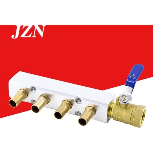 Gas line discharge distributor water pipe joint base mold water nozzle Pagoda multi-pass oil water road 4 gas block