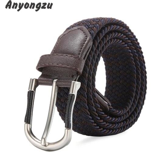 New Style Leisure Elastic Joker Canvas Men Women Waistband Elastic Pin Buckle Rust Prevention Simple Comfortable Durable Belt