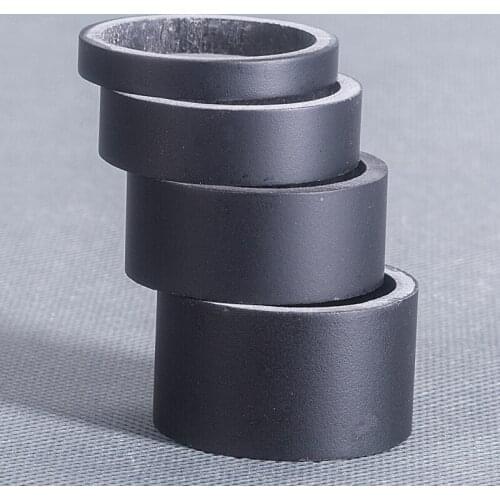 4pcs Matte Black Full Carbon Fiber Washer Bike Stem Spacers Bicycle Headset Washer 5mm 10mm 15mm 20mm