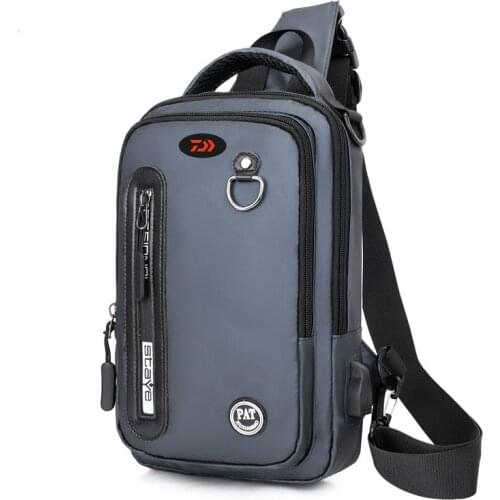 2021 New Daiwa Men Women Single Shoulder Fishing Bags Waterproof Leisure Multi Function Backpacks Fishing Gear Kit 2063