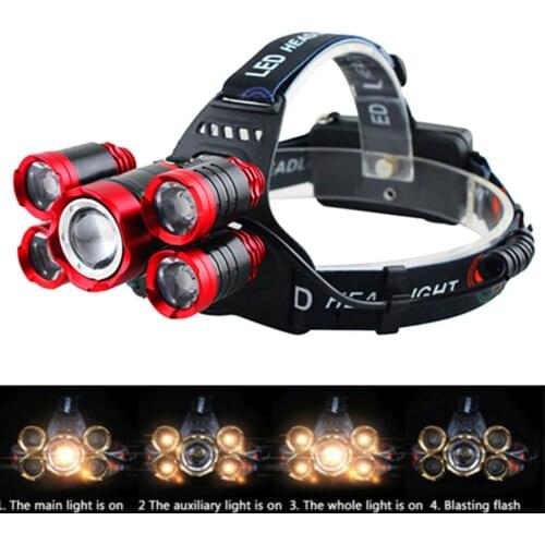 Aluminium Alloy Waterproof Portable Super Bright Head Light Lamp Flashlight Automobile Electric Accessories