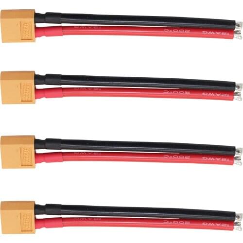 XT60 male Connector in 12AWG Soft Silicone Wire Cable for RC Lipo Battery