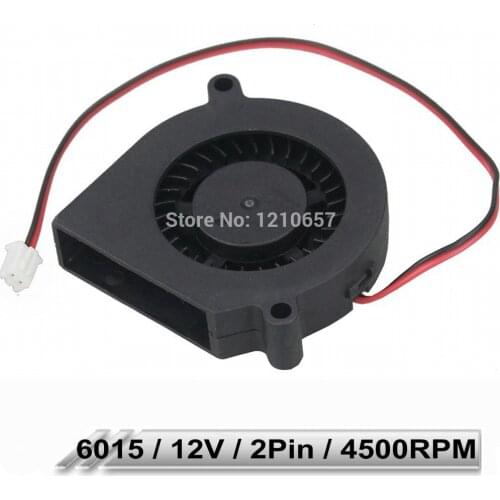200 PCS Gdstime Plastic Brushless DC Cooling Blower Fan 6015 12V 0.15A 2Pin Computer Case 60mm x 15mm