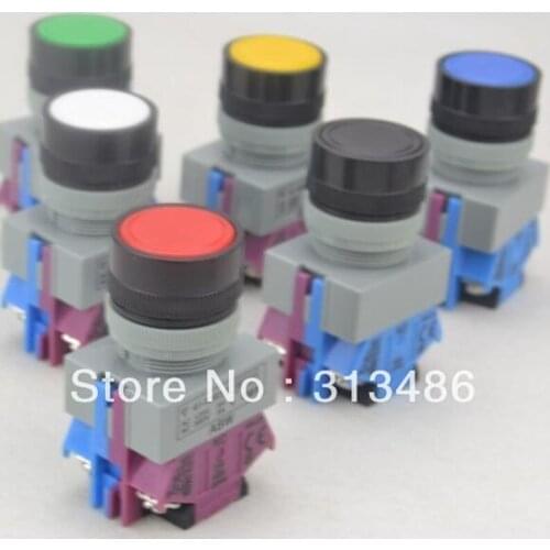22mm ABW flush pushbutton momentary push button switch NO+NC