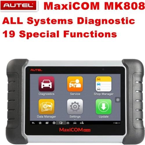 AUTEL MaxiCOM MK808 OBD2 Scanner Automotivo Car Diagnostic Scan Tool OBD 2 Code Reader OBDII Key Coding MP808 DS808