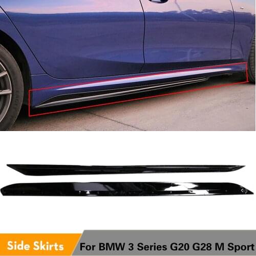 G20 ABS Side Skirt Extensions Lip for BMW New 3 Series G20 New 3 Series 320 330 340 2019 - 2025 Body Kits